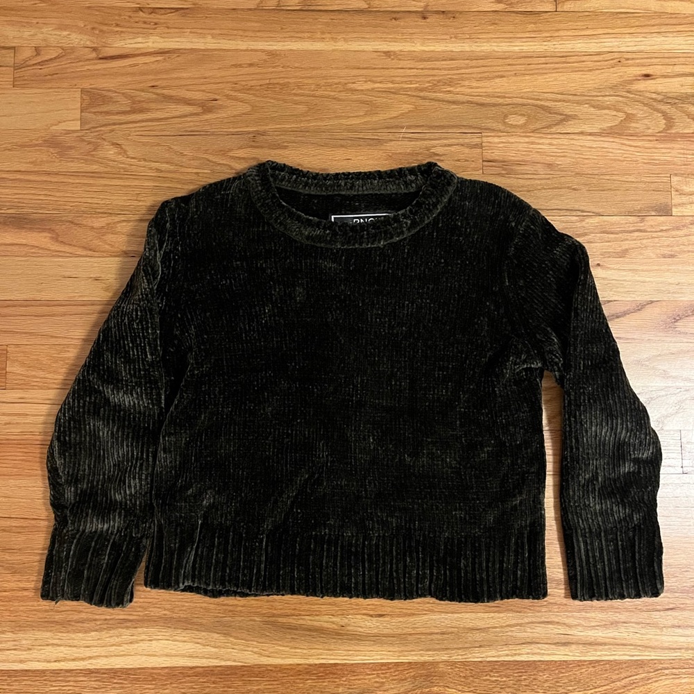 Dark Green Chenille Sweater